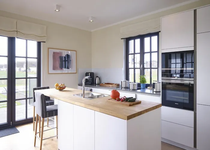 Дом отдыха Reetland Am - Luxusplus Reetdachvilla Mit 4 Schlafzimmern Und Kamin G08 *